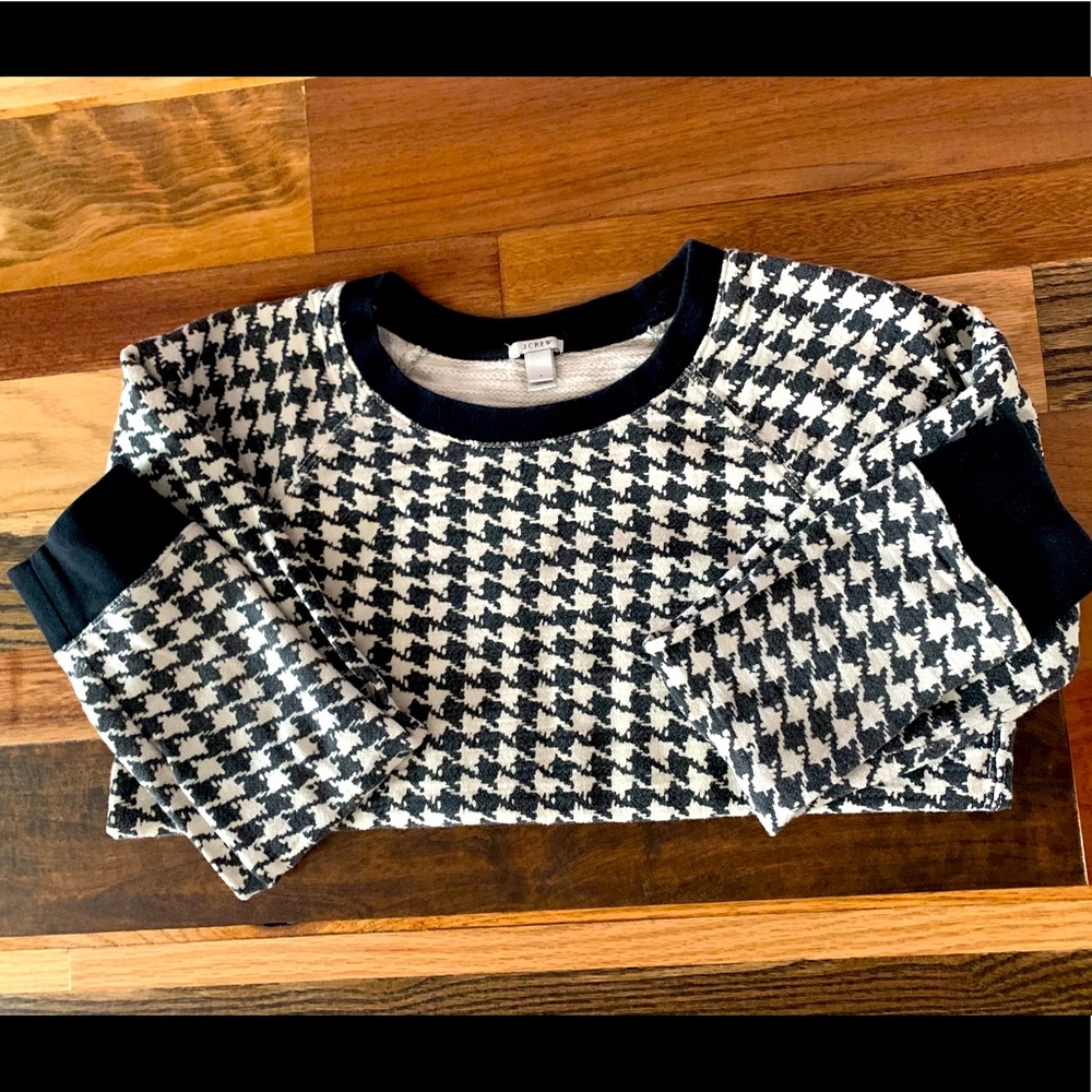 J.Crew Houndstooth Sweatshirt